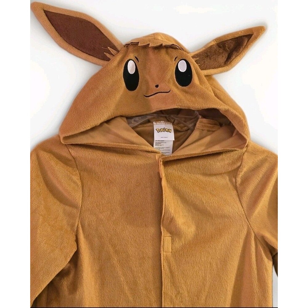 Pokémon Eevee Kids Large 10 11 12 Hooded Jumpsuit Halloween Anime Costume C146